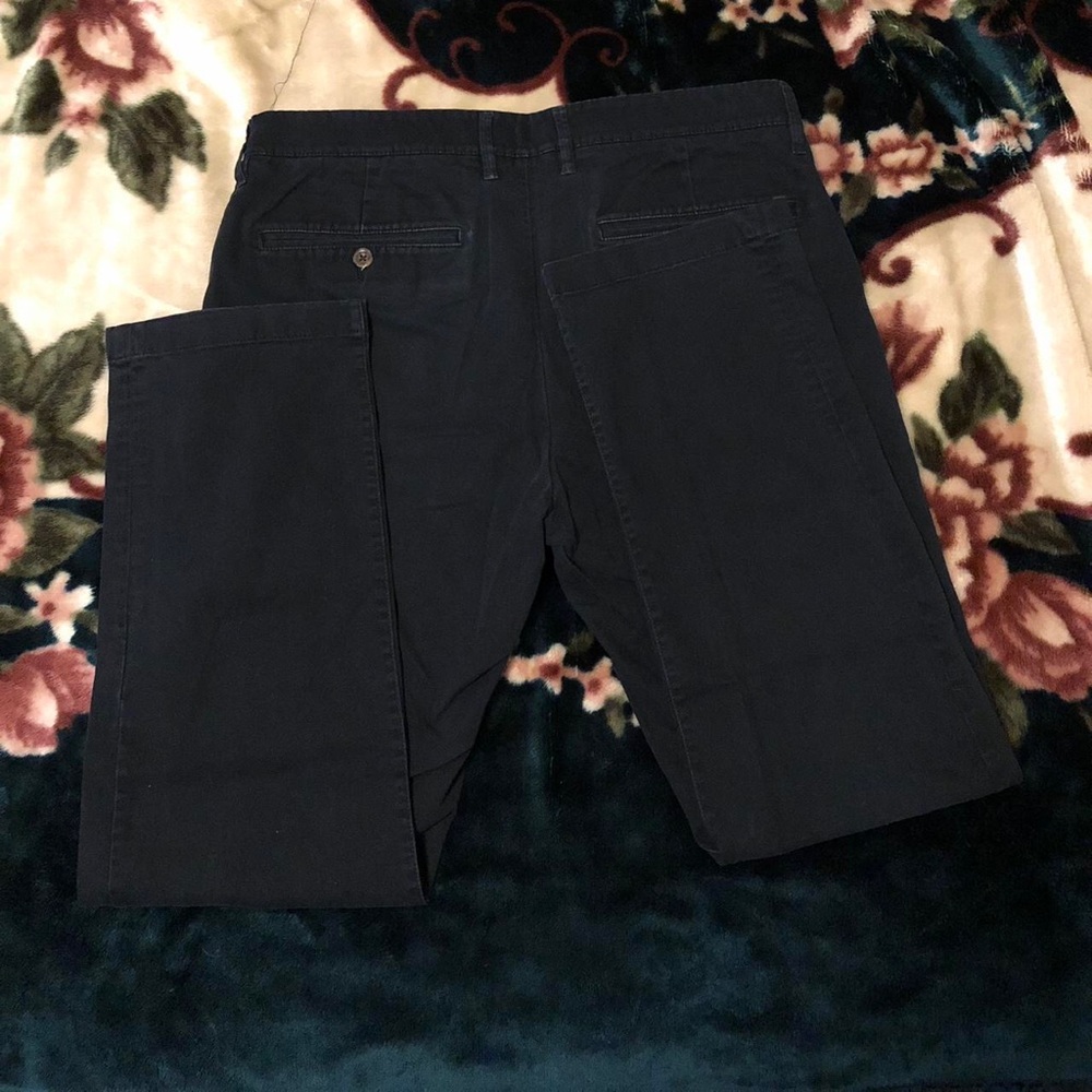 Men's Black and Grey Trousers